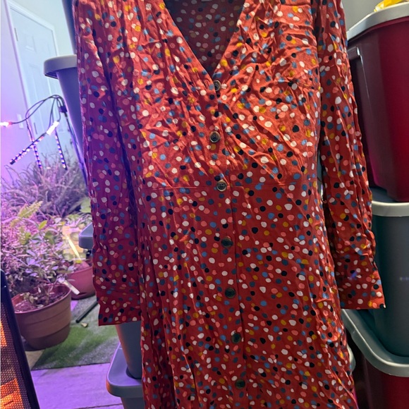 Stylish Red Polka Dot Dress94 - Picture 4 of 5